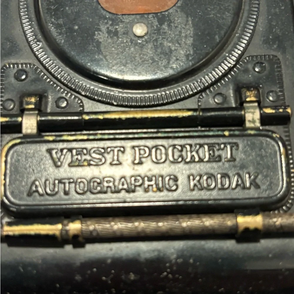 Vintage Vest Pocket Autographic Kodak Black Folding Camera Antique 1913